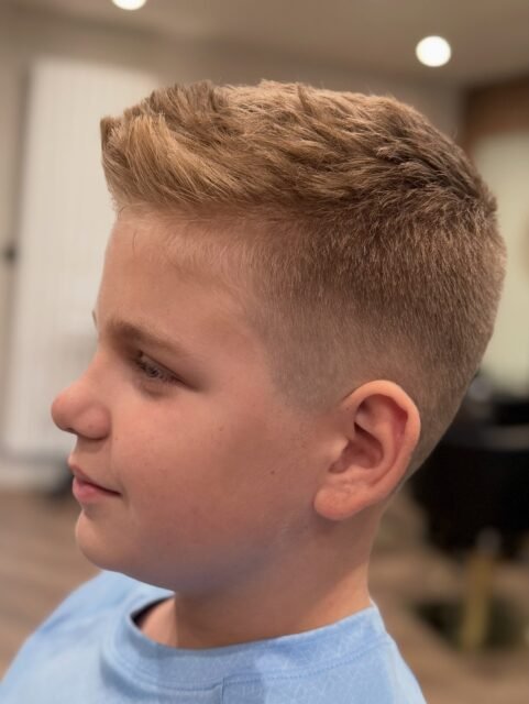 A little change from the usual… a fresh boys’ cut for my handsome model